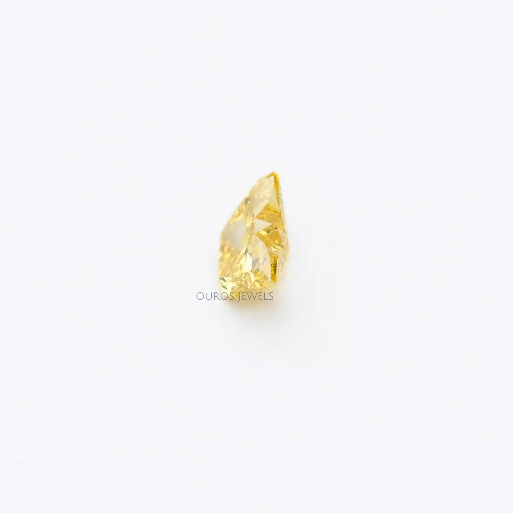 1.55 Carat Yellow Butterfly Cut Lab Diamond