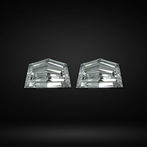 Step Cut Cadillac Shape Lab Diamond Matching Pair