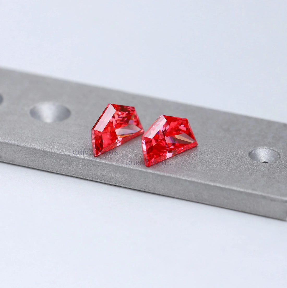 Fancy Pink Cadillac Cut Lab Diamond Pair Loose Loose