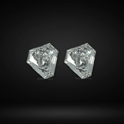 Calf's Head Shape Lab Diamond Pair Loose