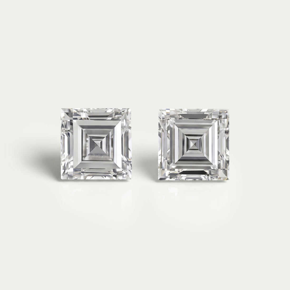 Carre Cut Lab Grown Matching Pair Diamond Loose