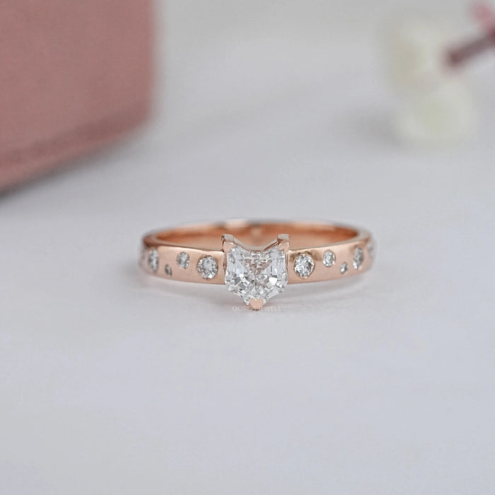 Diamond Engagement Ring With Cat Cut 