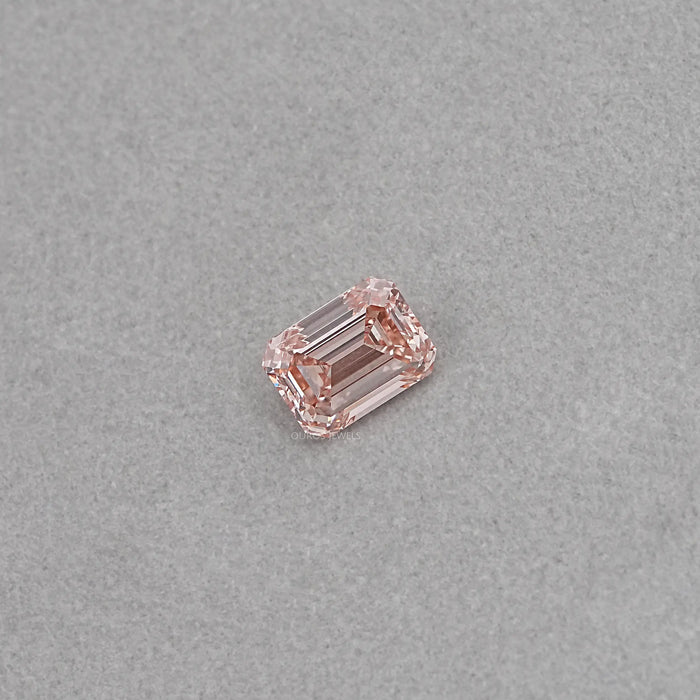 Pink Emerald Cut Diamond With 10.08 CT Certified