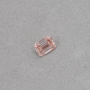 Pink Emerald Cut Diamond With 10.08 CT Certified