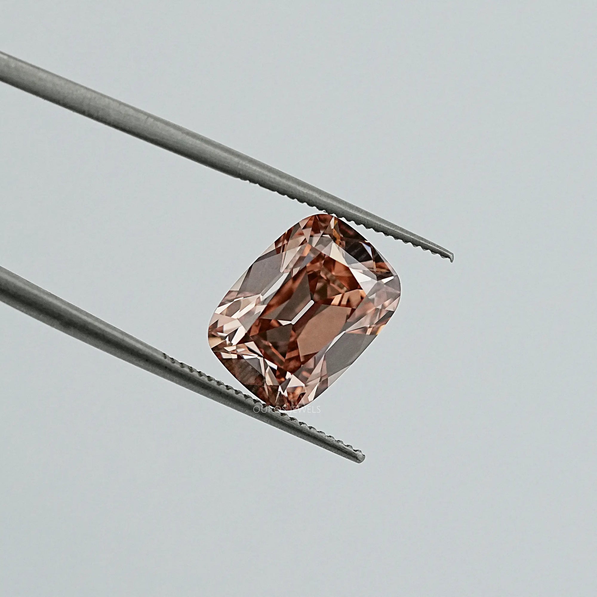 Champagne Old Mine Cushion Cut Lab Diamond Loose