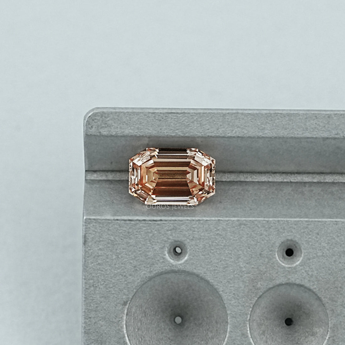 Champagne Old Mine Emerald Lab Grown Diamond Loose