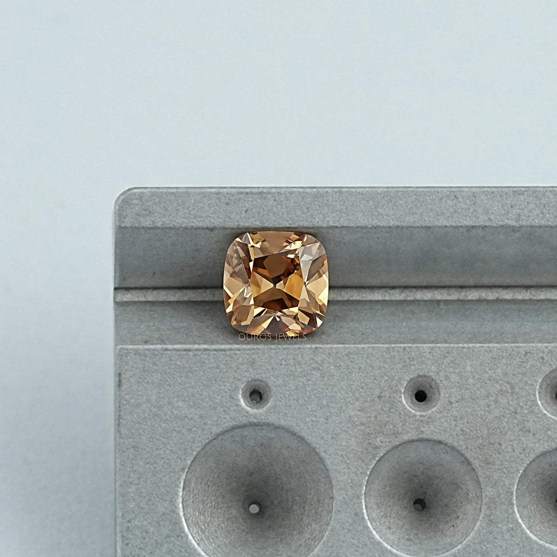 Champagne Square Old Mine Cushion Cut Loose Diamond Loose