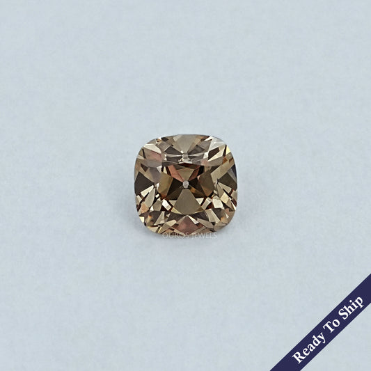 Champagne Square Old Mine Cushion Cut Diamond Loose