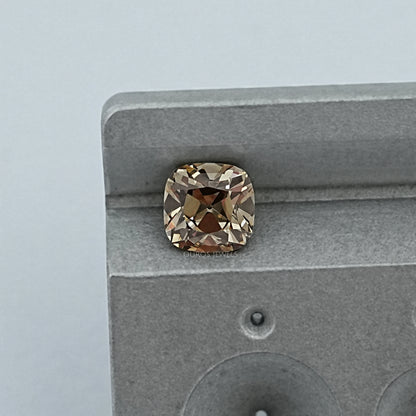 Champagne Square Old Mine Cushion Cut Diamond Loose