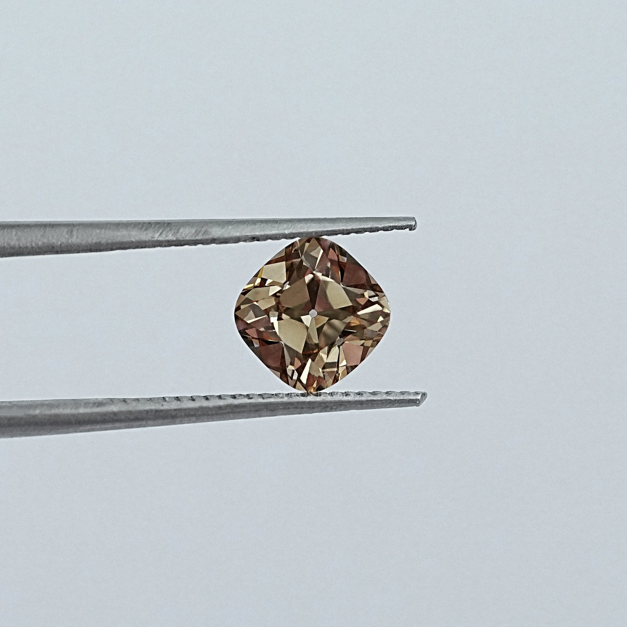 Champagne Square Old Mine Cushion Cut Diamond Loose