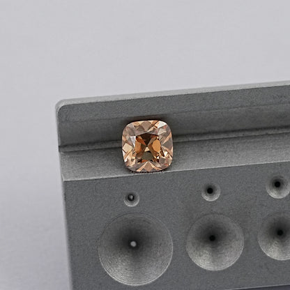 Square Old Mine Cushion Champagne Diamond Loose