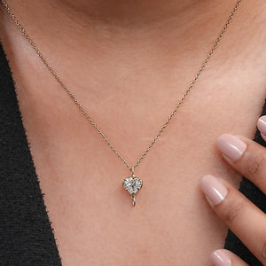 Heart Diamond Pendant Necklace 