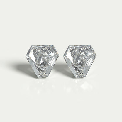 Calf's Head Shape Lab Diamond Pair Loose