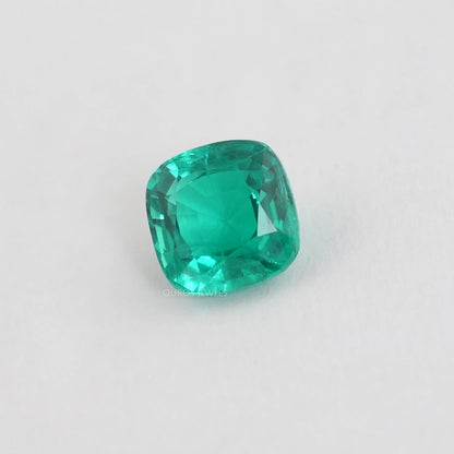 Cushion Shape Colombian Emerald Gemstone Loose