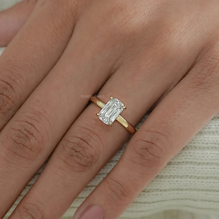 6.75 Carat Criss Cut Lab Diamond Solitaire Ring