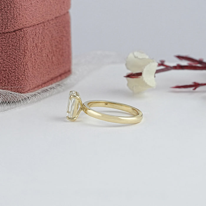 6.75 Carat Criss Cut Lab Diamond Solitaire Ring