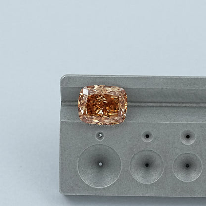 Crushed Ice Cushion Cut Champagne Loose Diamond Loose