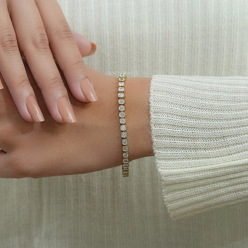 Cushion Lab Grown Diamond Tennis Bracelet Bracelet
