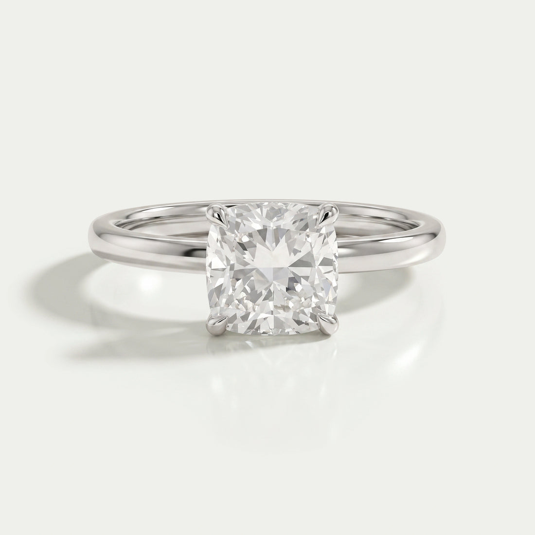 IGI Certified Cushion Cut Engagement Ring Ring