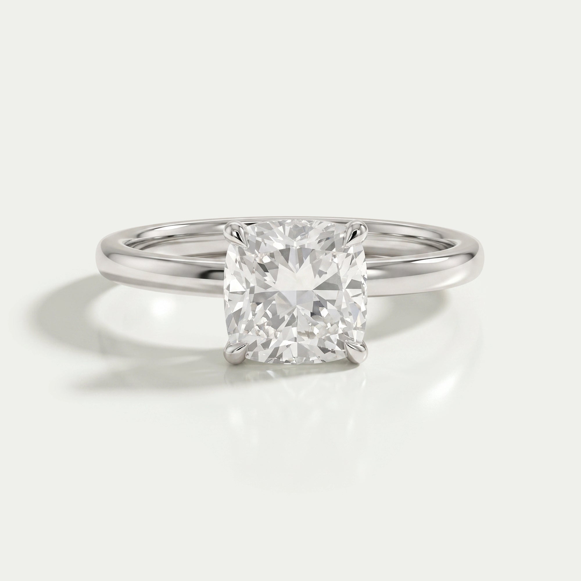 IGI Certified Cushion Cut Engagement Ring Ring