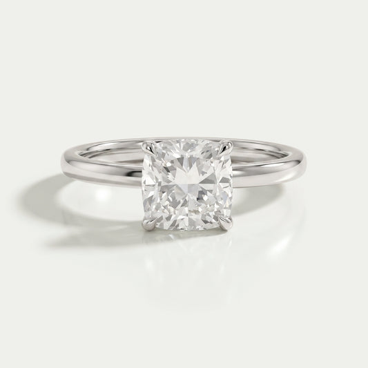 IGI Certified Cushion Cut Engagement Ring Ring