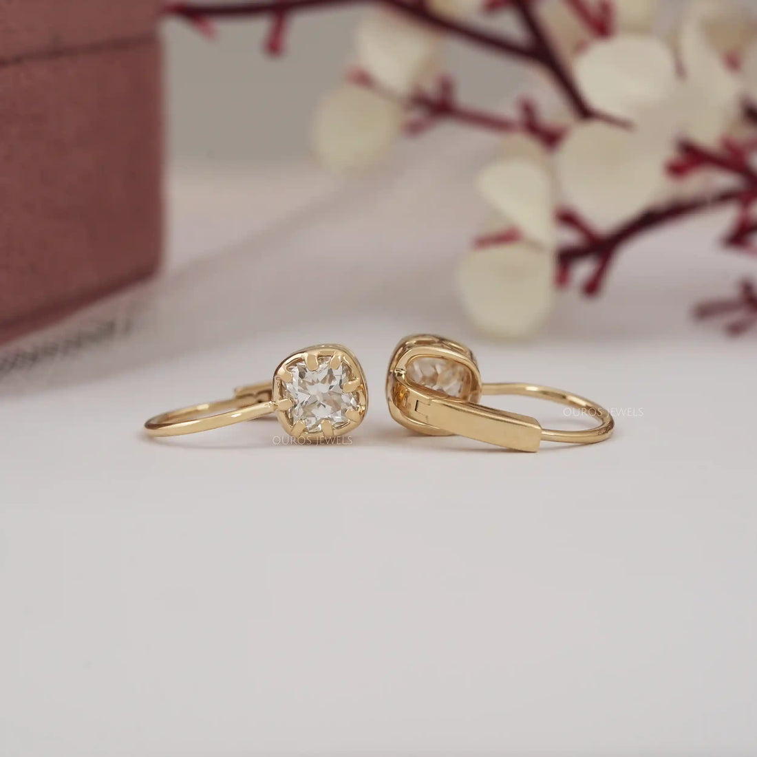 Cushion Lab Diamond Drop Dangle Earring