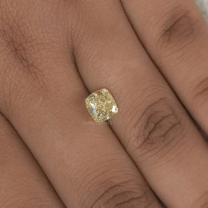 [Cushion Cut Yellow Loose Diamond]-[Ouros Jewels]