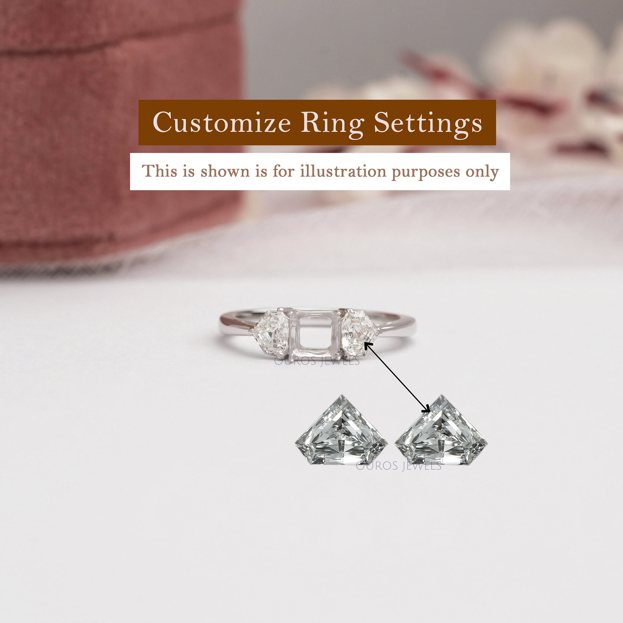 Step Cut Bullet Shape Lab Diamond Matching Pair Loose
