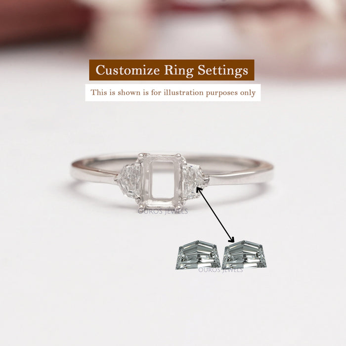 Step Cut Cadillac Shape Lab Diamond Matching Pair