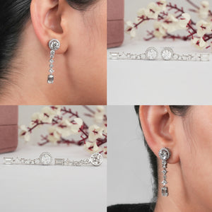 Multi Shape Lab Grown Diamond Drop Earring