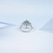 cushion cut halo gemstone ring