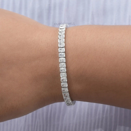 Radiant Cut Lab Diamond Tennis Bracelet