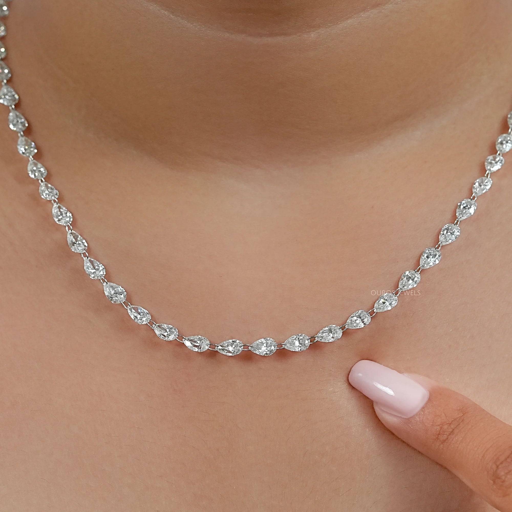 Drill Lab Diamond Tennis Necklace Necklaces