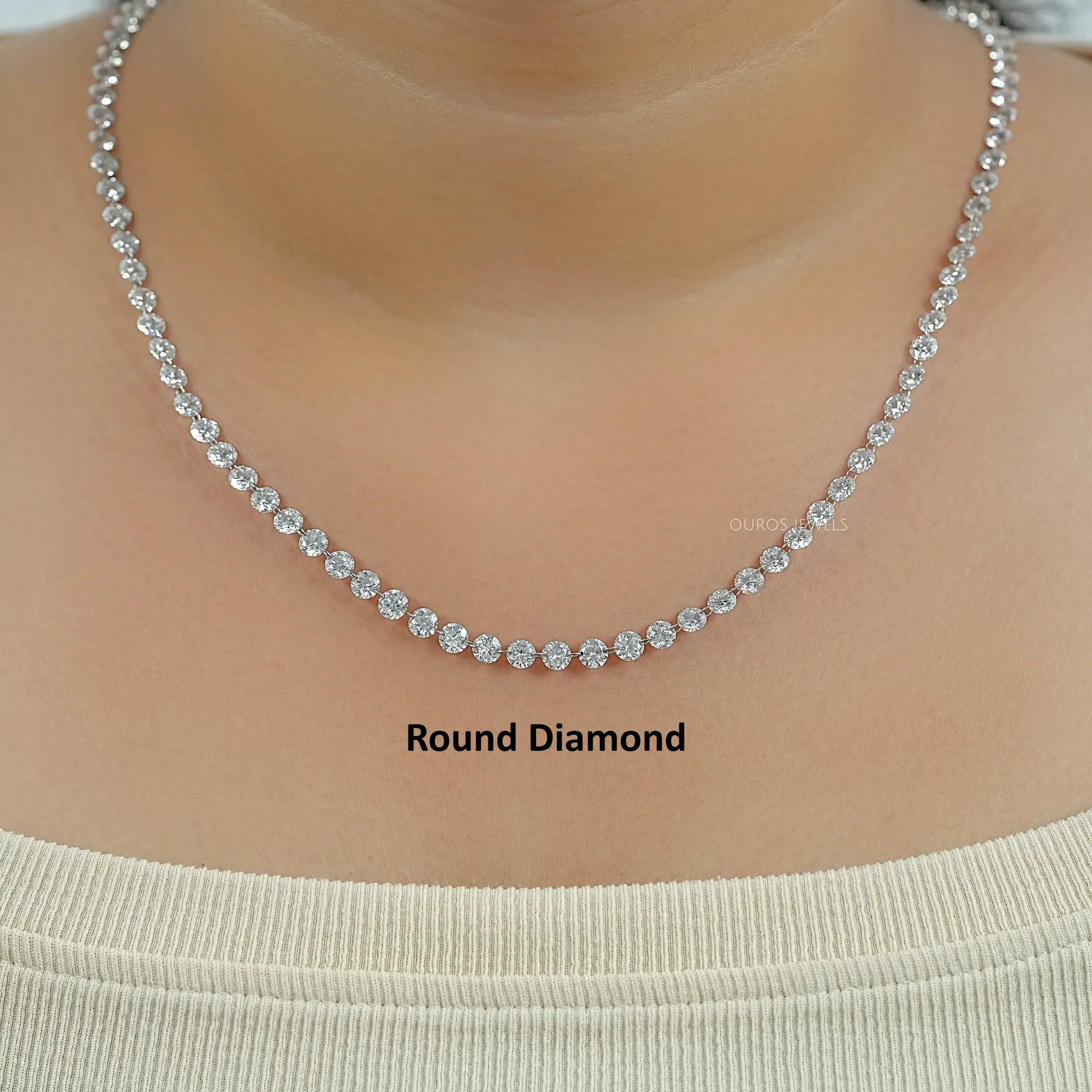 Drill Lab Diamond Tennis Necklace Necklaces