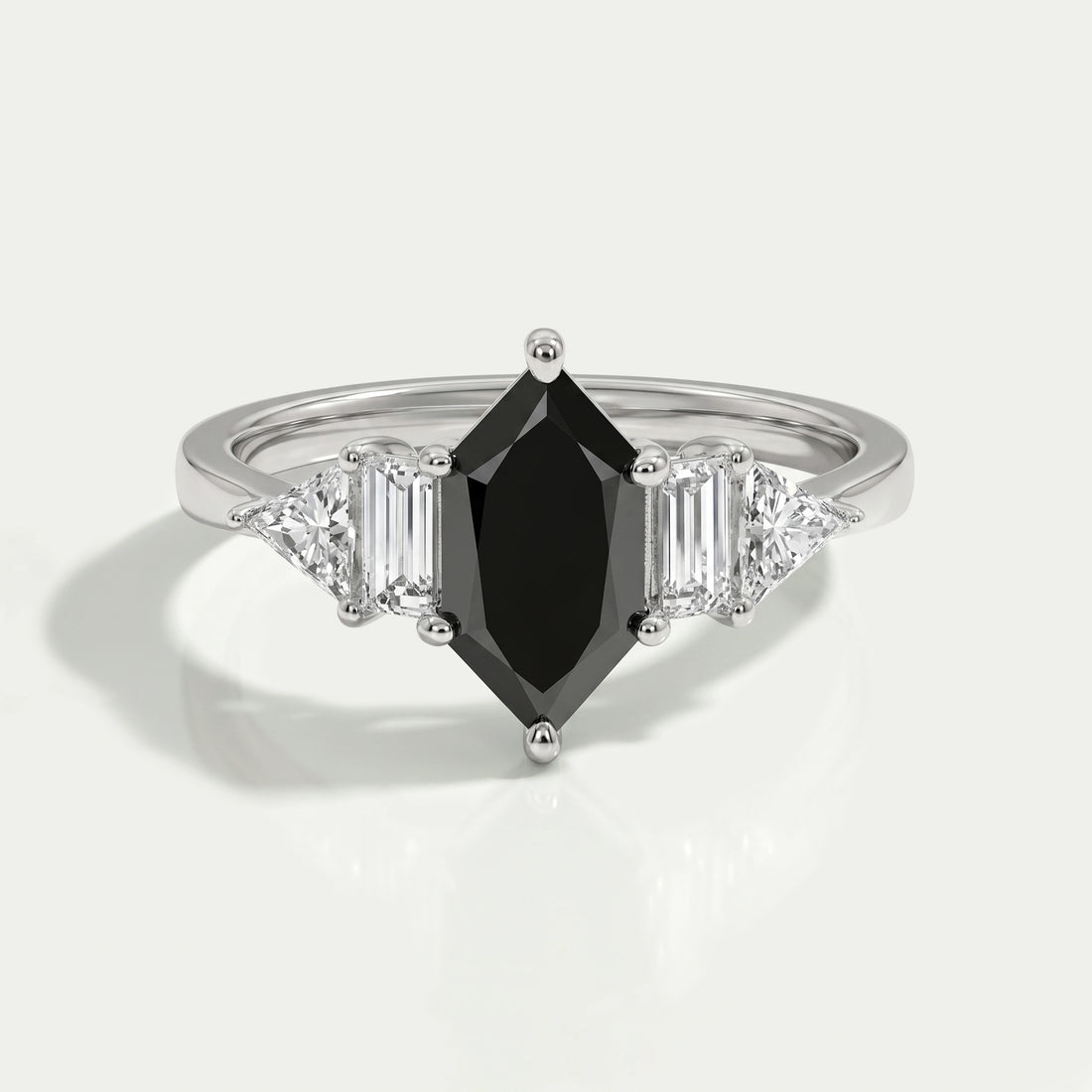 Dutch Marquise Black Diamond Anniversary Ring Ring
