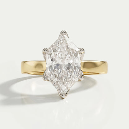Dutch Marquise Diamond Solitaire Engagement Ring Ring