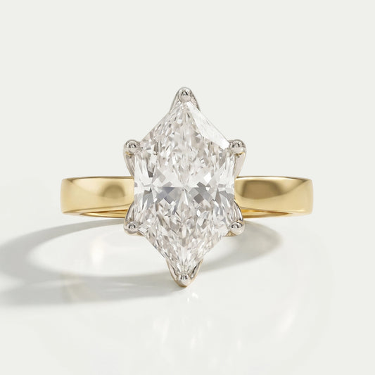 Dutch Marquise Diamond Solitaire Engagement Ring Ring