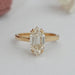 front view of dutch marquise cut lab diamond engagement ring