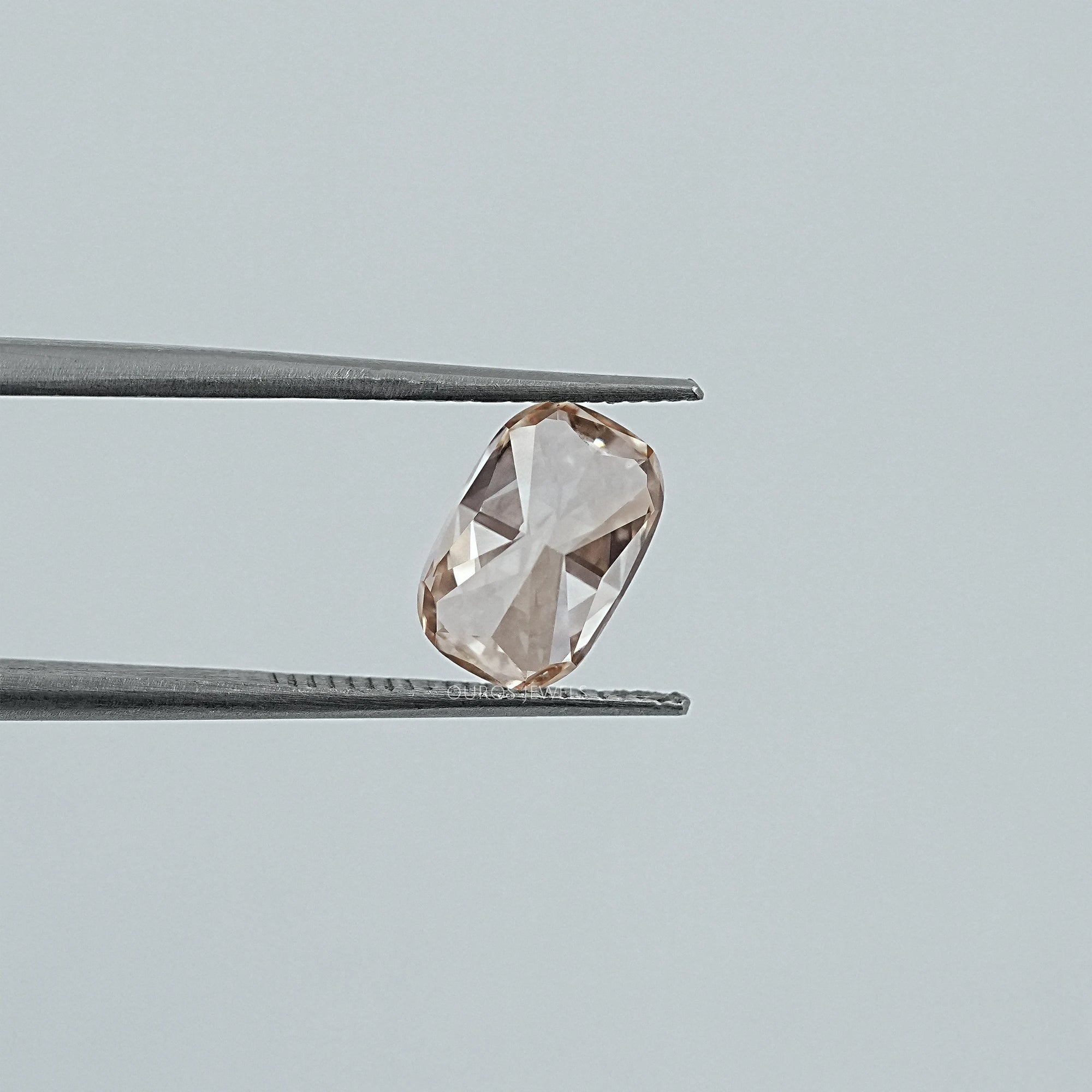Elongated Cushion Cut Champagne Diamond Loose