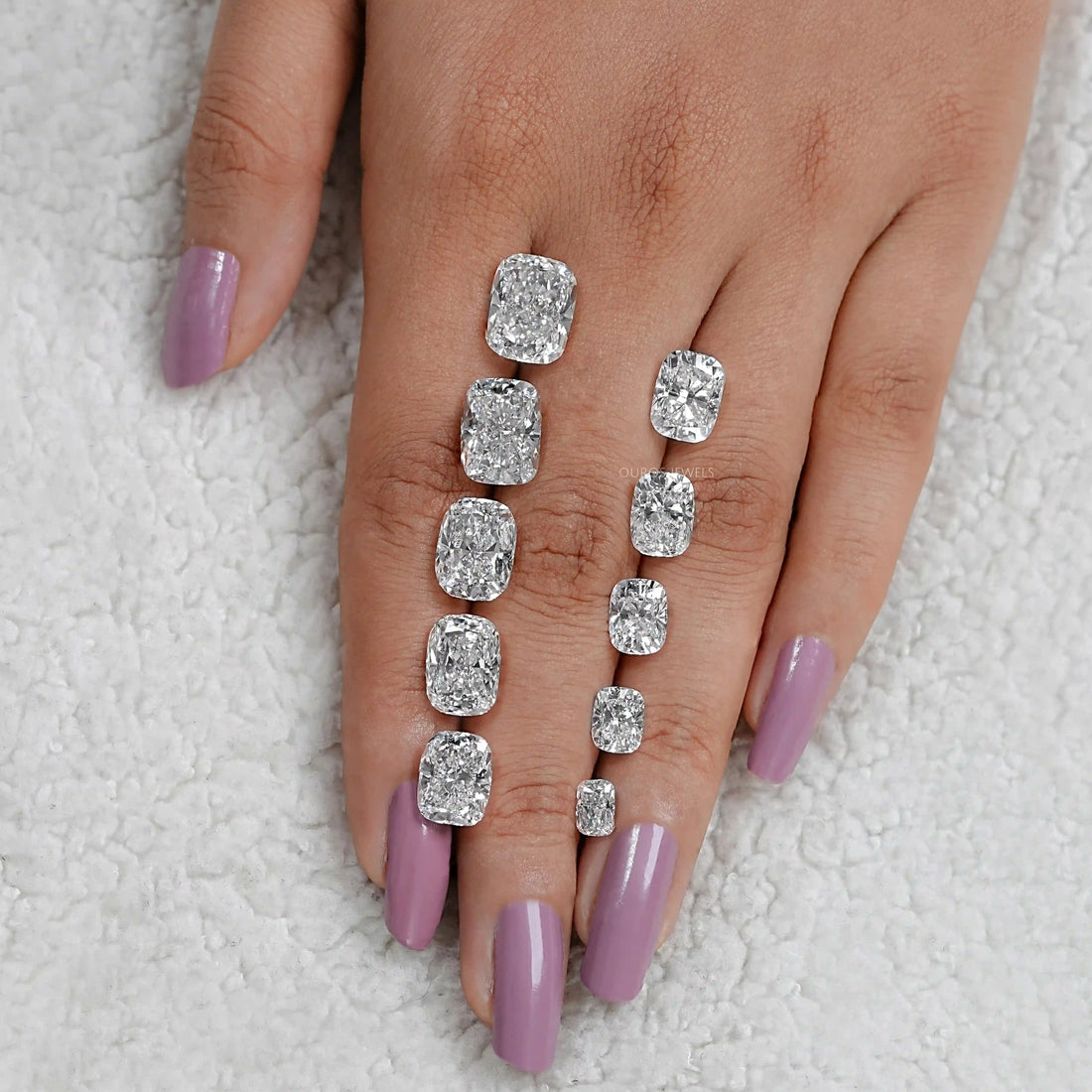 Certified Elongated Cushion Cut Lab Grown Diamond Loose