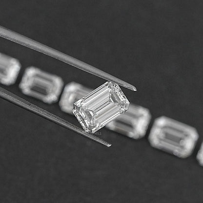 Certified Emerald Cut Lab Grown Diamond Loose