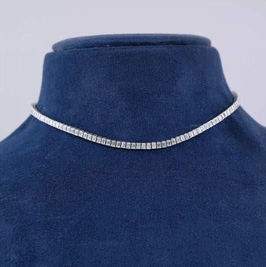Emerald Lab Grown Diamond Tennis Necklace Necklaces