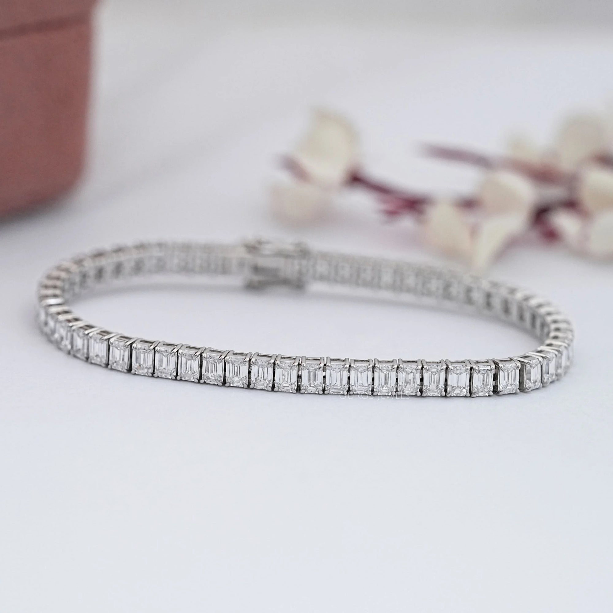 Emerald Lab Grown Diamond Tennis Bracelet Bracelet