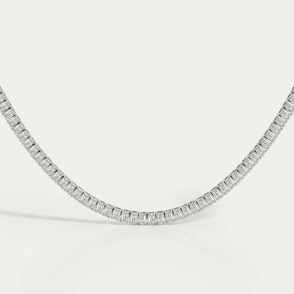 Emerald Lab Grown Diamond Tennis Necklace Necklaces