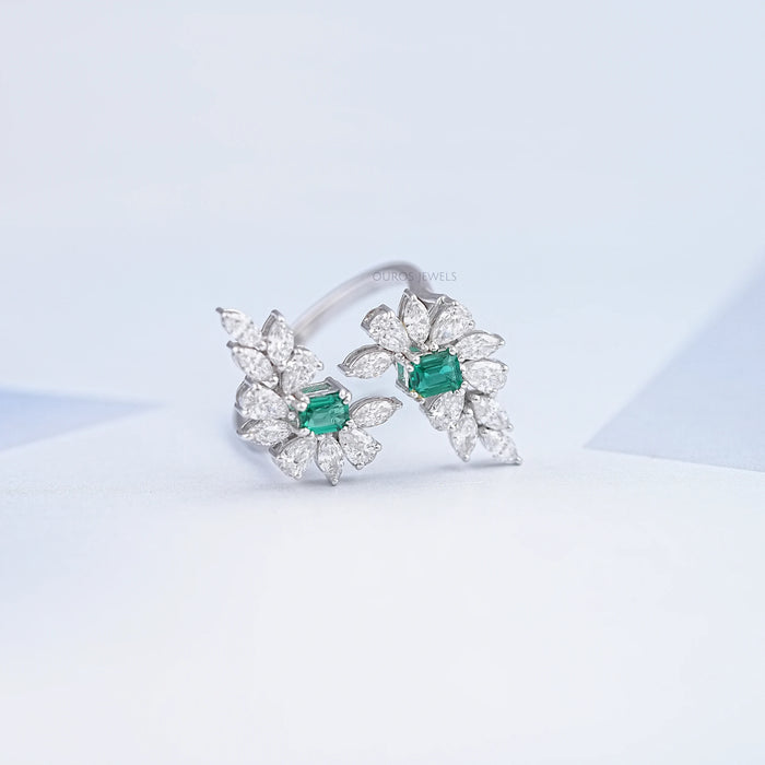 Multi Shape Lab Diamond Bypass Ring