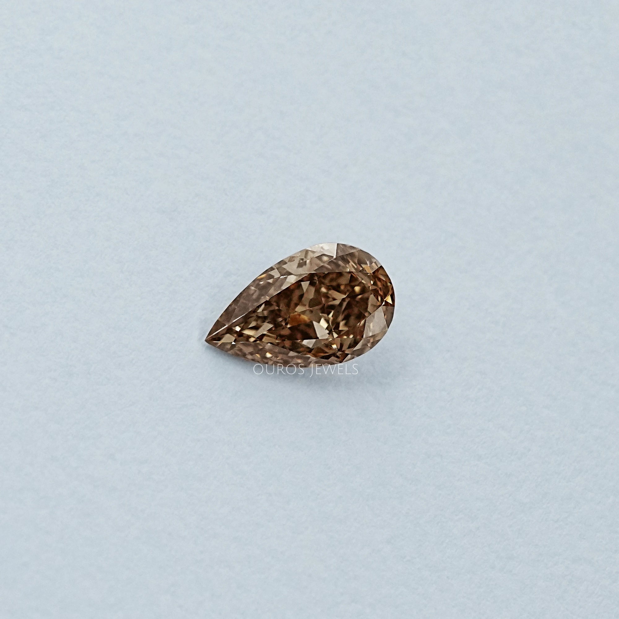 Fancy Light Brown Pear Cut Loose Diamond Loose