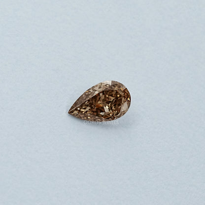 Fancy Light Brown Pear Cut Loose Diamond Loose