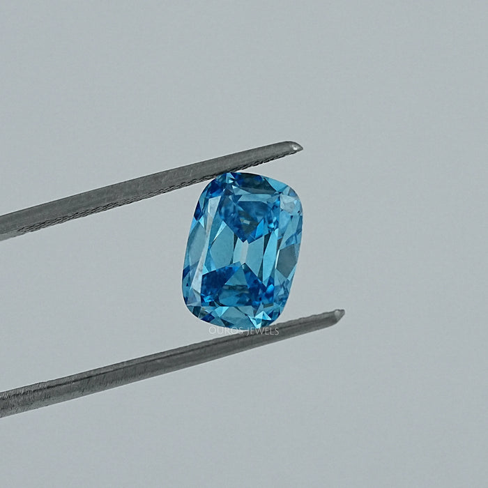 Fancy Vivid Blue Old Mine Cushion Lab Diamond