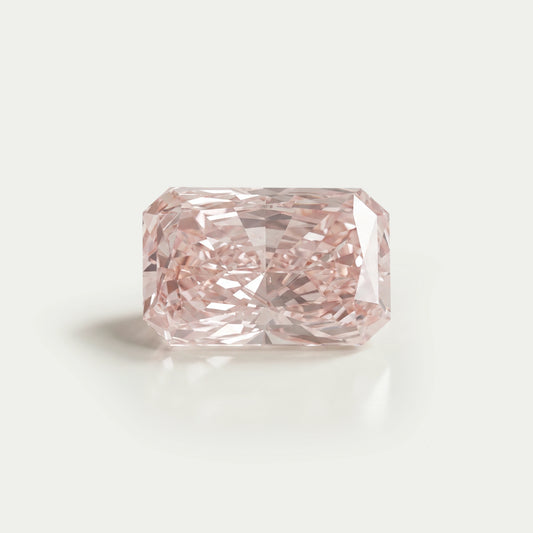 Fancy Vivid Pink Radiant Shape Lab Grown Diamond