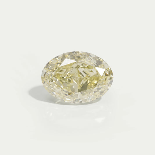 Fancy Yellow Modified Oval Cut Loose Diamond
